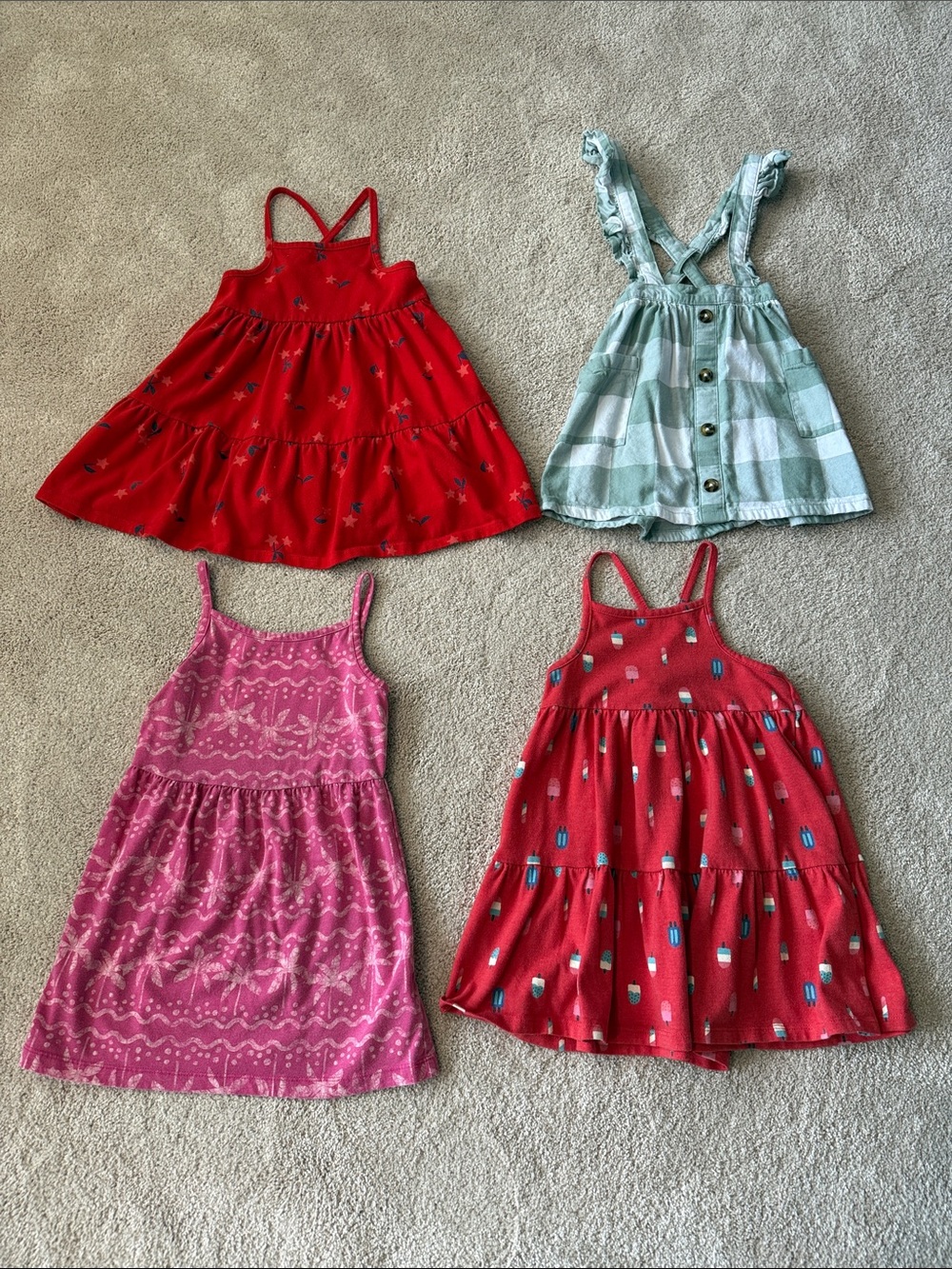 3T Summer Dresses 👗- 4 pieces